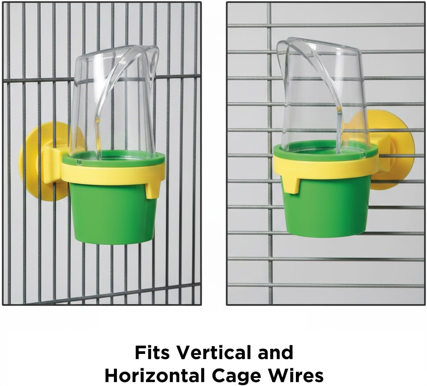 Pet Bird Cage Clean Cup Feeder & Water Cup Bird Accessory, Medium (Assorted Colors)